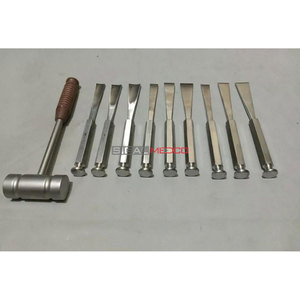 Osteotome, ciseau à os, manche en fibre, instrument chirurgical orthopédique, outil de coupe osseuse de précision, réutilisable, qualité médicale - Product Image 1