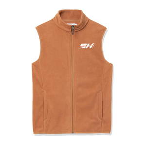Chaleco de Forro Polar para Hombre, Cálido y Fácil de Usar, con Cierre Completo, Doble Color Sólido, Transpirable, de Secado Rápido, Diseño Personalizado, Precio Bajo - Product Image 1