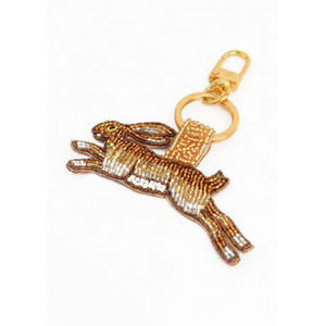 Elegant Beaded Horse Keychain Embroidered Animal <b>Key</b> Holders Charm Fashion Accessory Fabric Decorative Accessory Gifting 2026 - Product Image 1