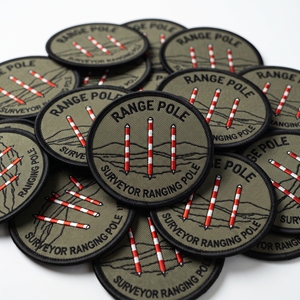 Parches Bordados Redondos Personalizados al por Mayor para Topógrafos, Insignias de Topógrafo a Granel - Product Image 1