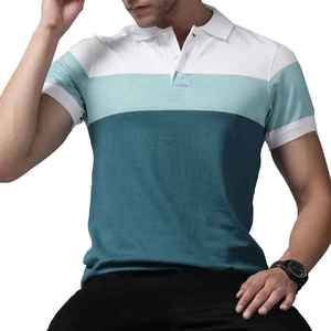 Camisa Polo Personalizada de Mezcla de Algodón para Hombre, Corte Ajustado, para Tenis y Golf, Transpirable, Informal de Negocios para Verano - Product Image 1