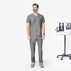 Uniformes Médicos Personalizados OEM ODM, Tela de Poliéster/Algodón, Unisex, Largos, Manga Larga para Hombre, Uso Hospitalario - Product Image 3