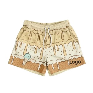 Summer Breathable Double <b>Layer</b> Sublimation 100% Polyester Jogger Gym Blank Men Basketball Custom Sublimated Mesh Shorts for Men - Product Image 4