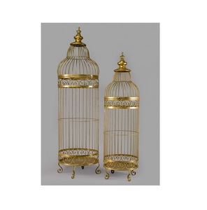 Cage à oiseaux en métal avec support roulant, grande volière pour perroquets, pour oiseaux de compagnie d'intérieur et d'extérieur, construction durable - Product Image 3