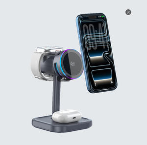 แท่นชาร์จไร้สายแม่เหล็กแบบเร็ว พร้อมไฟกลางคืน 2 สี สำหรับ iPhone, Apple Watch และ AirPods - Product Image 5