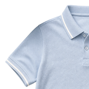 Polo Azul Claro Future Leader de Manga Corta con Cuello, para Golf, Casual, Negocios, Moda, Uso Diario - Product Image 6