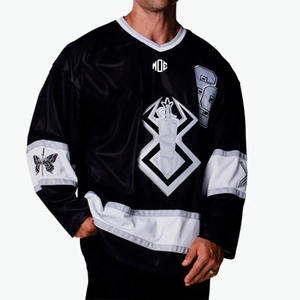 Maillot de football américain de luxe pour homme à manches longues en maille, style streetwear oversize, uniforme d'équipe de football, logo personnalisé, fabricant OEM en gros - Product Image 1