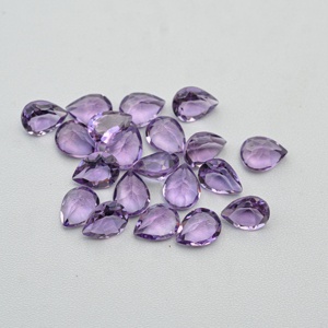 Nouveauté 10mm x 14mm naturel brésil améthyste à facettes poire pierre AAA qualité violet améthyste pierre précieuse en vrac à livraison gratuite - Product Image 2