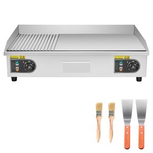 Plancha Eléctrica de Acero Inoxidable de 2800W, 28.54 x 15.75 Pulgadas, 122/570F, Control de Temperatura Ajustable, Fuente de Alimentación a Gas - Product Image 1