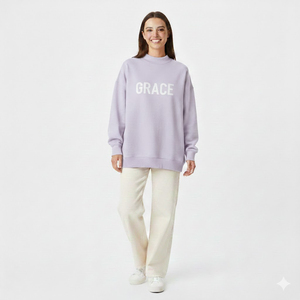 Sweat-shirt d'hiver personnalisé en molleton épais pour femme, col montant, coupe oversize, 100 % coton, le plus vendu - Product Image 6