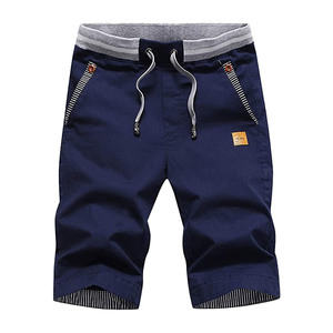 Nouveau design tendance OEM ODM Vente en gros Short de sport gris pour homme brodé, extensible dans les 4 sens, uni, décontracté, écologique et à séchage rapide - Product Image 3