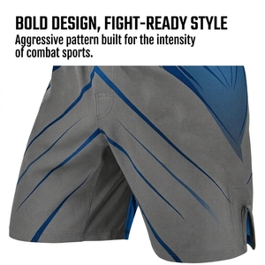 Shorts MMA personnalisés pour la pratique du grappling, en polyester et élasthanne, shorts de combat pour hommes et femmes, shorts de compétition MMA avec ceinture élastique - Product Image 3