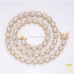 Collar de Diamantes Moissanite de Lujo en Plata de Ley 925 con Piedras de Corte Redondo para Joyería Elegante para Mujer - Product Image 5
