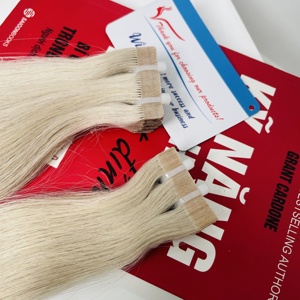 Extensions de cheveux naturels blonds vietnamiens de qualité supérieure, adhésives, douces et naturelles. - Product Image 4