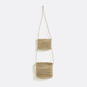 Paniers suspendus tissés à la main, paniers de rangement, vente en gros, écologiques, fabriqués au Vietnam - Product Image 1