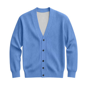 <b>Men</b> Knitted <b>Cardigan</b> Sweater V Neck Button Closure Long Sleeve Warm Soft Comfortable Casual Business Fashion Wear Stylish - Product Image 1