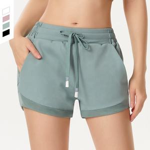 Shorts d'entraînement pour femmes de haute qualité respirant polaire taille élastique nouvelle mode décontracté Gym Fitness porter grande taille - Product Image 5