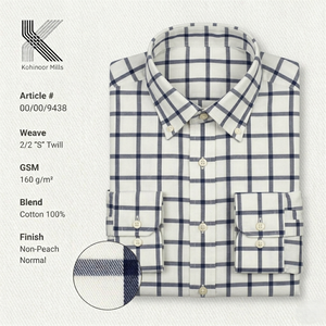 เสื้อเชิ้ตผ้าทวิลล์คอตตอน 100% ย้อมสีแบบพิเศษ ปกติดกระดุม ตะเข็บตัดกัน ทรงปกติ สวมใส่ได้ทั้งในออฟฟิศ ลำลอง และสตรีทแวร์ สำหรับฤดูใบไม้ผลิ - Product Image 3