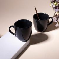 Juego de Té de Cerámica Terracota Negro, Ecológico, Duradero, Portátil, Moderno y de Lujo, 200 ml, para Uso Diario en el Hogar, Oficina y Cocina
