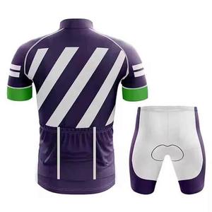 Conjunto de Jersey de Ciclismo Personalizado para Hombre, Manga Corta, Secado Rápido, Camiseta de Ciclismo Sublimada, Pantalones Cortos Acolchados, Traje Deportivo Transpirable para Bicicleta - Product Image 2