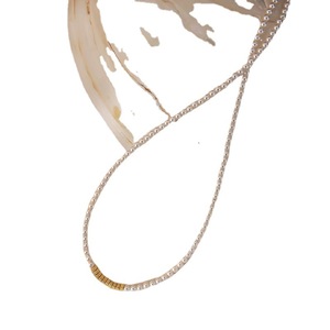 High-End Women's Fine <b>Jewelry</b> <b>Set</b> Light Luxury Broken Silver Bead Necklace with <b>Pearl</b> Versatile Design - Product Image 5