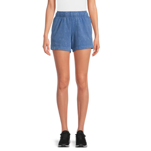 New Arrival Women's High French Terry Solid Jogger Streetwear Shorts Breathable Eco-Friendly Vintage Acid <b>Wash</b> High Quality - Product Image 6
