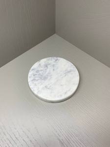 High Demand White Round <b>Marble</b> Coasters <b>Set</b> With Natural Stone Finish For Elegant Home Decor <b>Coffee</b> and Tea <b>Table</b> Use - Product Image 5