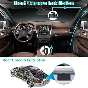 Dash Cam con Scheda MMC 32G, Sensore G, Registratore di Guida Anteriore e Posteriore, DVR per Auto con Rilevamento del Movimento, Monitoraggio Parcheggio, 3 Canali - Product Image 3