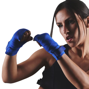 Vendas de Muñeca Profesionales para Kickboxing, Protección Duradera para las Manos en Deportes de Combate, Vendas de Boxeo de Algodón Premium - Product Image 5