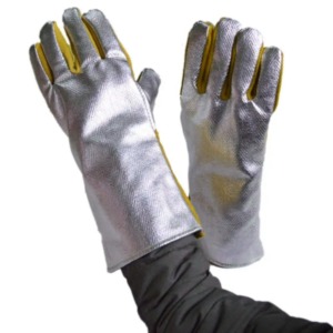 Guantes de Soldadura Eléctrica Personalizados de Fábrica, Largos, de Cuero Vacuno, Resistentes al Desgaste, Aislantes del Calor, Unisex, Anti-UV, Antideslizantes e Impermeables - Product Image 4