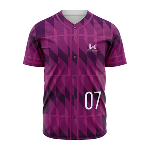 Camisetas Personalizadas de Béisbol Universitario para Hombre, con Botones, Manga Corta, Logotipo Impreso en la Parte Delantera, Tejido Transpirable de Secado Rápido - Product Image 4