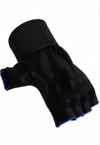 Half Finger Leather Gym <b>Gloves</b> Leather Workout <b>Gloves</b> Shock Absorbing <b>Gloves</b> Durable Workouts <b>Gloves</b> <b>Weight</b> Lifting <b>Gloves</b> - Product Image 5