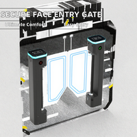 Barrière pivotante à haute stabilité Tourniquet Code QR Carte RFID Reconnaissance faciale Contrôle d'accès pour gymnase Magasin Bâtiments de bureaux