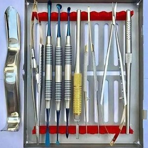 Kit d'instruments chirurgicaux professionnels pour micro-chirurgie dentaire, maxillo-faciale et esthétique, ensemble d'implants dentaires, certifié CE Classe I - Product Image 3