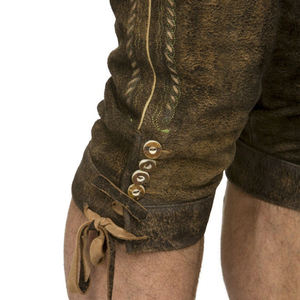 กางเกงหนังบาวาเรียนคุณภาพพรีเมียม ทนทานสูง ระบายอากาศได้ดี ผลิตจากหนังแท้ 100% สำหรับผู้ชาย พร้อมตัวเลือกปรับแต่งได้ เหมาะสำหรับกิจกรรมกลางแจ้ง - Product Image 4