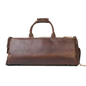 Nuevo bolso de viaje informal para hombre de cuero genuino, impermeable, en oferta en línea a bajo precio. - Product Image 4