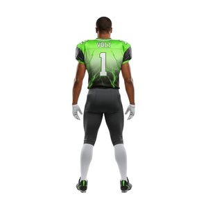 Conjunto de Uniforme de Fútbol Americano con Malla de Ventilación y Patrón Degradado Verde Brillante de Alta Elasticidad - Product Image 2
