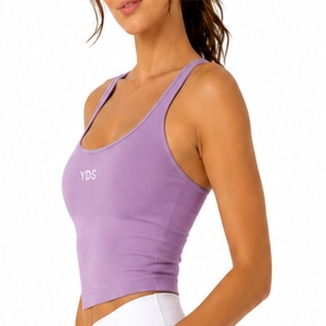 Top de Yoga para Mujer, Premium, Elástico, Transpirable, de Spandex y Poliéster, Ropa Deportiva Ligera, Estilo Moderno - Product Image 3