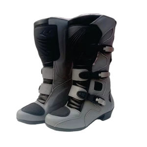 Chaussures de moto de haute qualité, maillot de course pour homme, bottes de moto en cuir, respirantes, imperméables, durables, chaussures de motard - Product Image 1