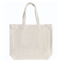 Sacs fourre-tout polyvalents en coton recyclé avec soufflet |   Sac de courses naturel et simple |   Sacs de transport réutilisables personnalisés pour commandes en gros