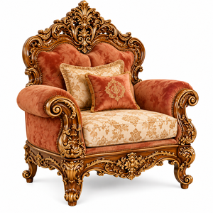 Magnifique ensemble de canapés 7 places sculptés à la main pour salon, style Maharaja, avec table assortie pour salle de séjour, ensemble de canapés confortables. - Product Image 3
