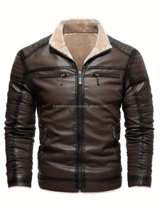 Veste en cuir pour hommes haute qualité, design unique, meilleure vente à bas prix, vestes en cuir d'hiver élégantes coupe ajustée et fabriquées - Product Image 4