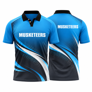 Camisetas de Cricket Ligeras de Secado Rápido de Alta Calidad para Entrenamiento en Equipo, Nuevo Diseño, Camisetas de Cricket con Estampado Personalizado - Product Image 2