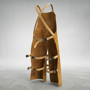 Hot Sale Heavy Duty Premium Quality Reusable <b>Leather</b> Welding <b>Apron</b> Household Industrial Working Safety Protection <b>Leather</b> <b>Apron</b> - Product Image 2