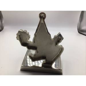 Christmas <b>Stocking</b> <b>Holder</b> Enamel Santa Claus Mantel Shelf Metal Hook feltsocks - Product Image 4