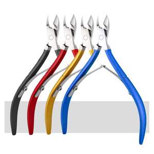 Coupe-cuticules de haute qualité avec repousse-cuticules, qualité professionnelle, en acier inoxydable, pour retirer et couper les cuticules, durable, pour manucure - Product Image 4