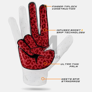 Gants rembourrés pour linemen de football américain, protection contre les chocs, protection UV, logo personnalisé, fermeture auto-agrippante professionnelle à haute adhérence - Product Image 2