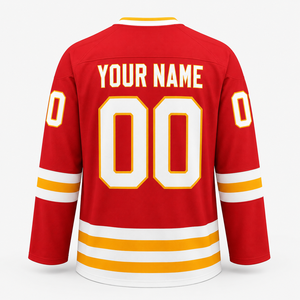 College ijshockey shirt teamlogo vochtregulerend wedstrijd training training custom top trending ijshockey shirt - Product Image 5