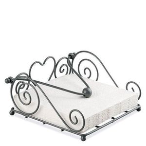 Fantastic design tissue stand finest quality metal silver color napkin standing holder for <b>table</b> decorative napkin stand - Product Image 2