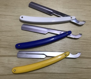 Wholesale Professional Turkish Barber <b>Razor</b> with Stainless Steel Blade High Quality White Plastic Handle Sustainable Face Use - Product Image 6